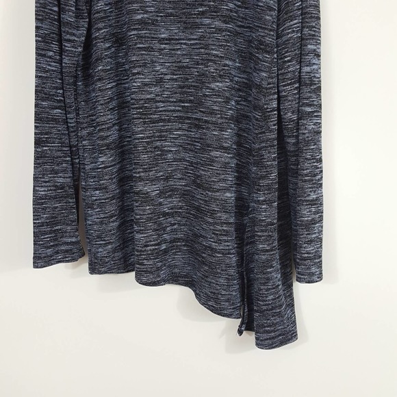 Max Studio NWT Space Dye Tie Hem Sweater Blue XL - Picture 2 of 15